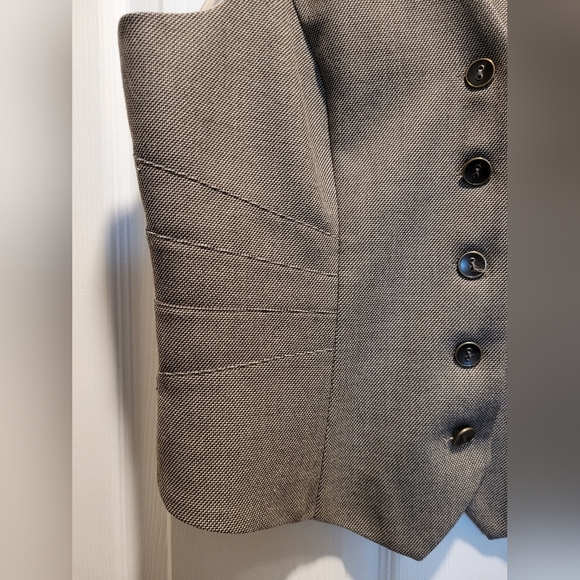 le chateau ladies suiting vest, grey-brown, US LG - Picture 2 of 13